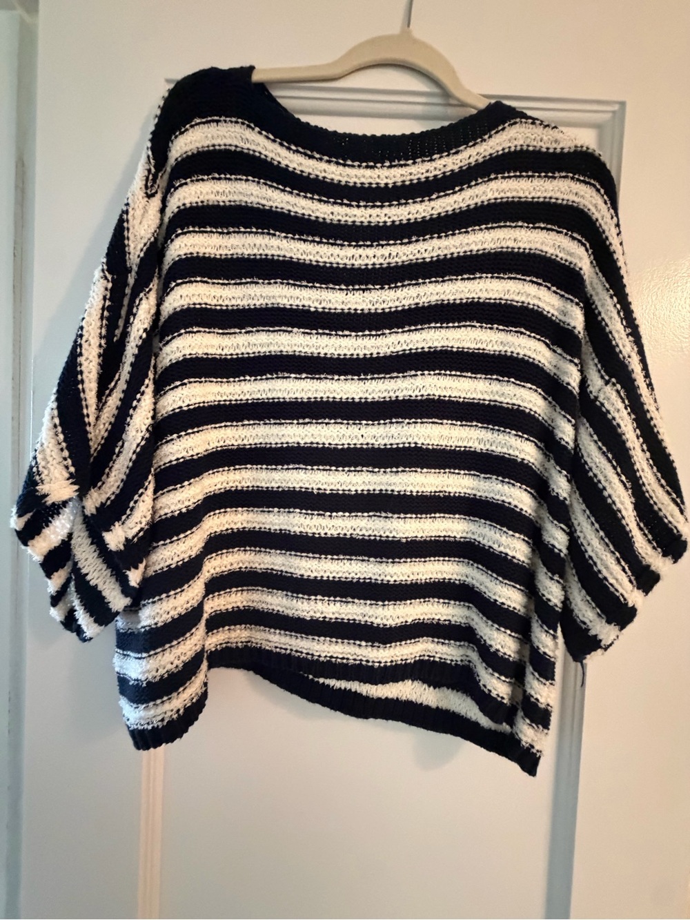 XS Anthropologie slouchy woven cotton sweater.